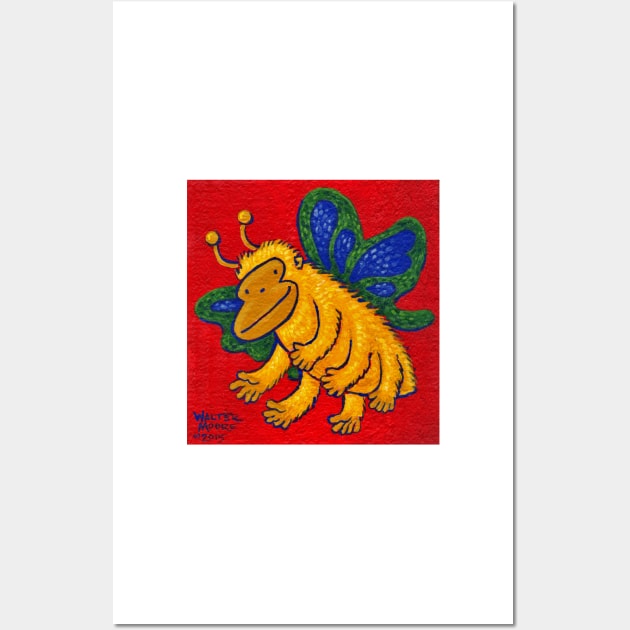 Yellow Butterfly Ape Wall Art by WalterMoore